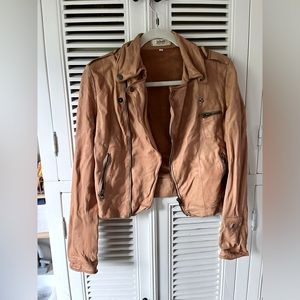 Free People Leather Jacket NEW never worn